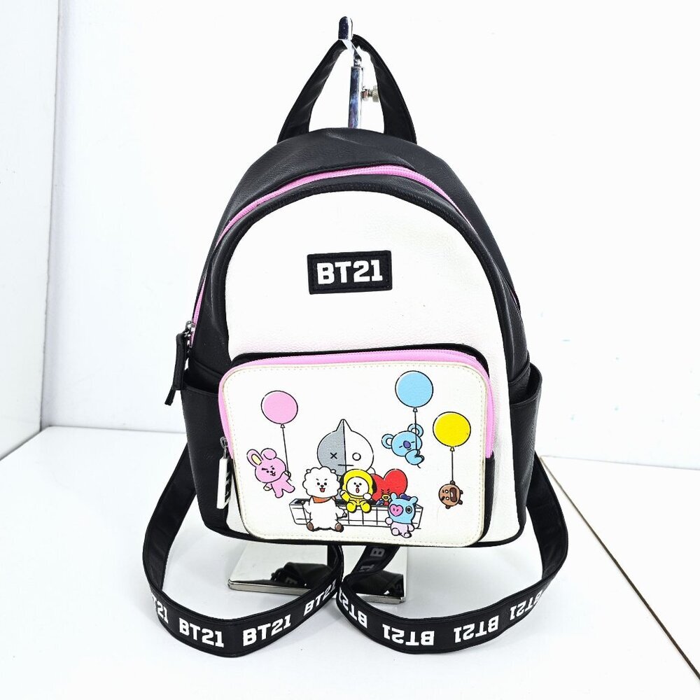 HOt Topic BT21 Balloon KPOP Army Faux Leather Mini Backpack